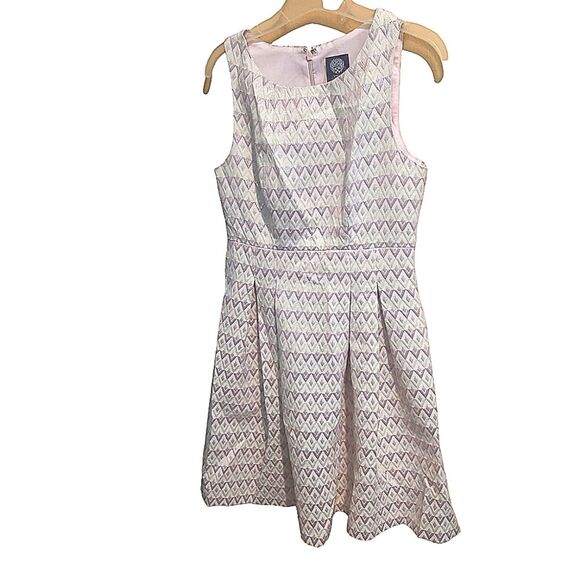 Vince Camuto Beige and Pink Patterned Dress - Picture 2 of 7